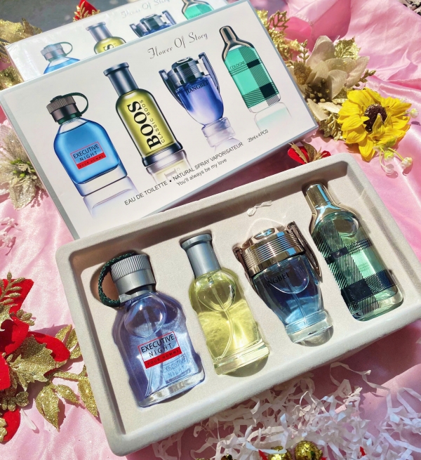 [F107] Sét nước Hoa 4 mùi hương thơm bền lâu nam giới 25*4ml