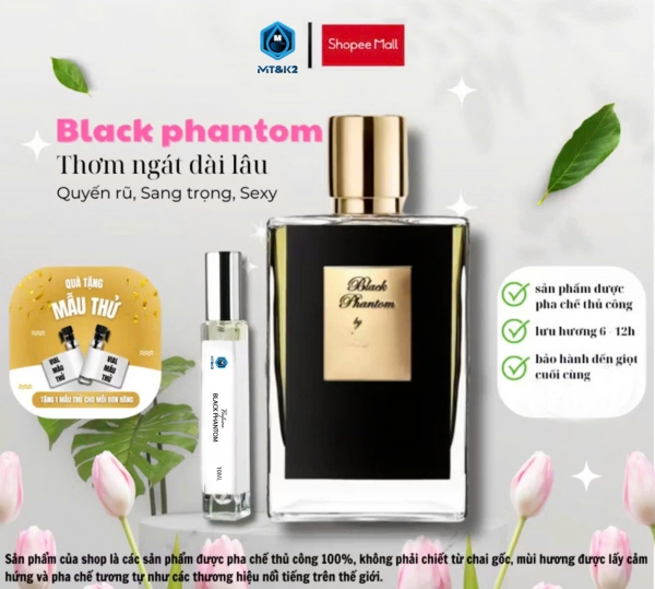 Nước Hoa Unisex By Kilian Black Phantom 10ml - Sang trọng, Bí ẩn