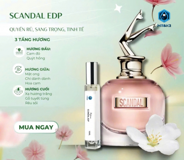 Nước Hoa Nữ Jean Paul Gaultier Scandal 10ml - Phong cách: gợi cảm